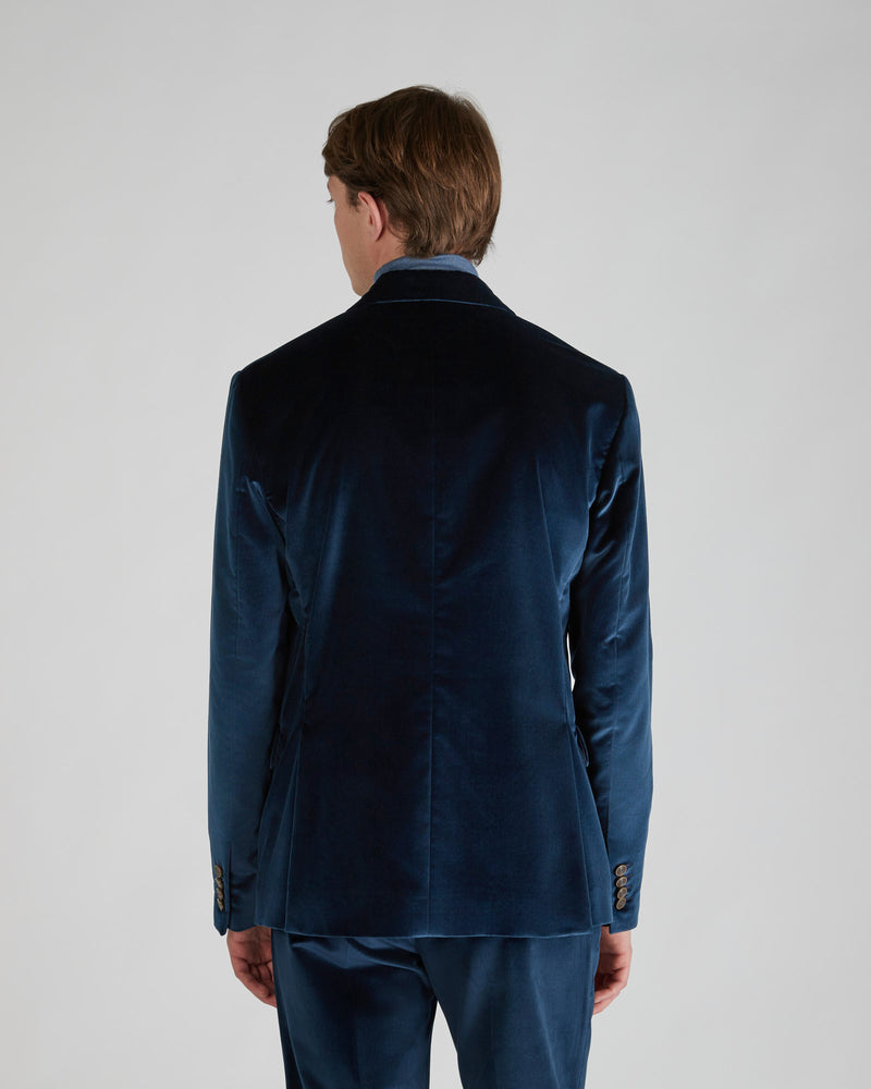 Slowear Giacca doppiopetto slim fit in velluto Vendita