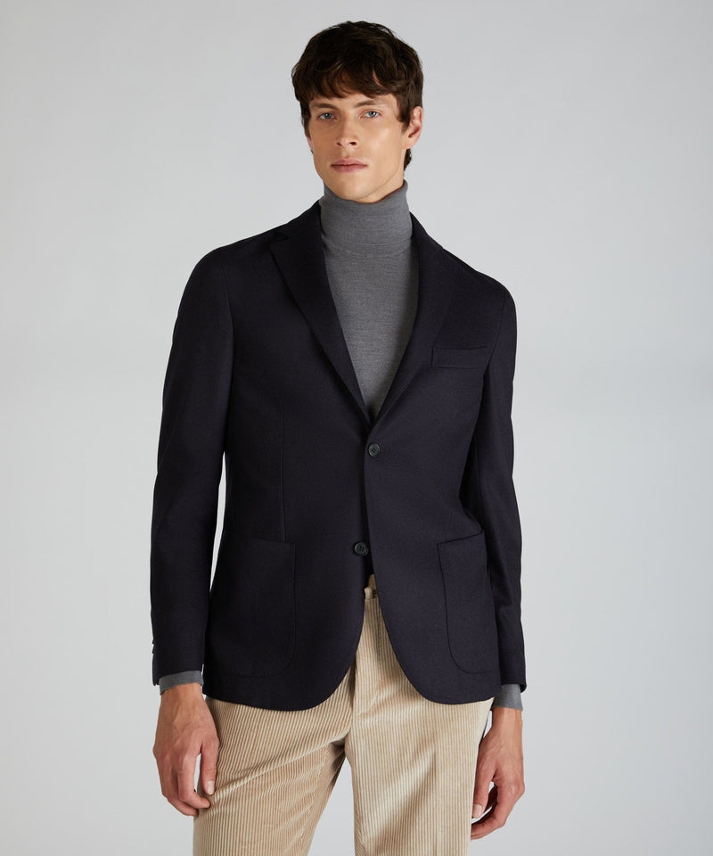 Slowear Giacca slim fit in flanella Soddisfazione Garantita