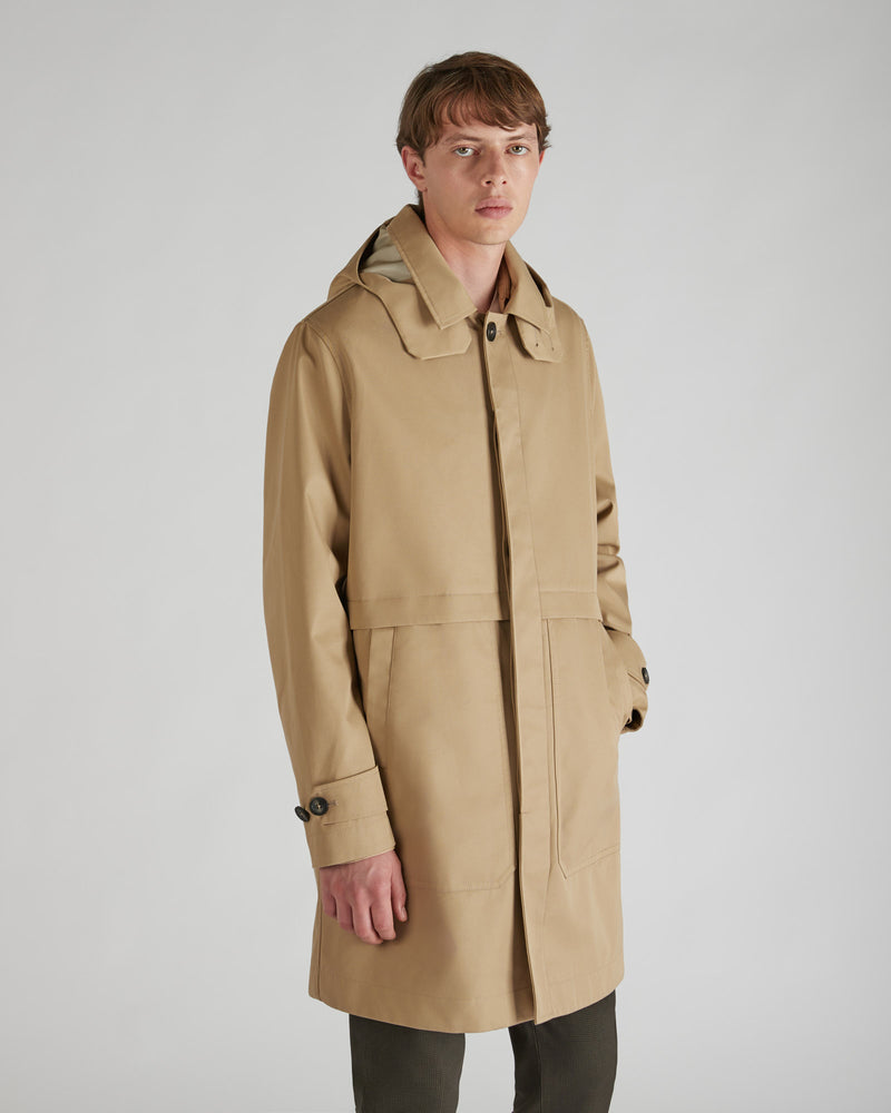 Slowear Carcoat regular fit in cotone tecnico certificato Qualità Garantita
