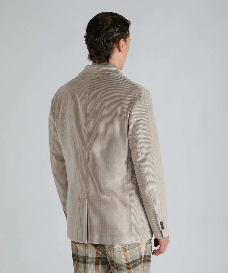Slowear Giacca regular fit in velluto Sottocosto