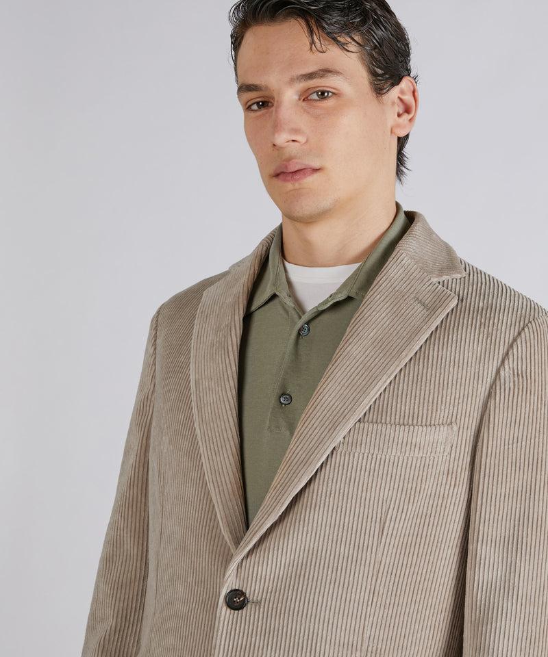 Slowear Giacca regular fit in velluto Sottocosto
