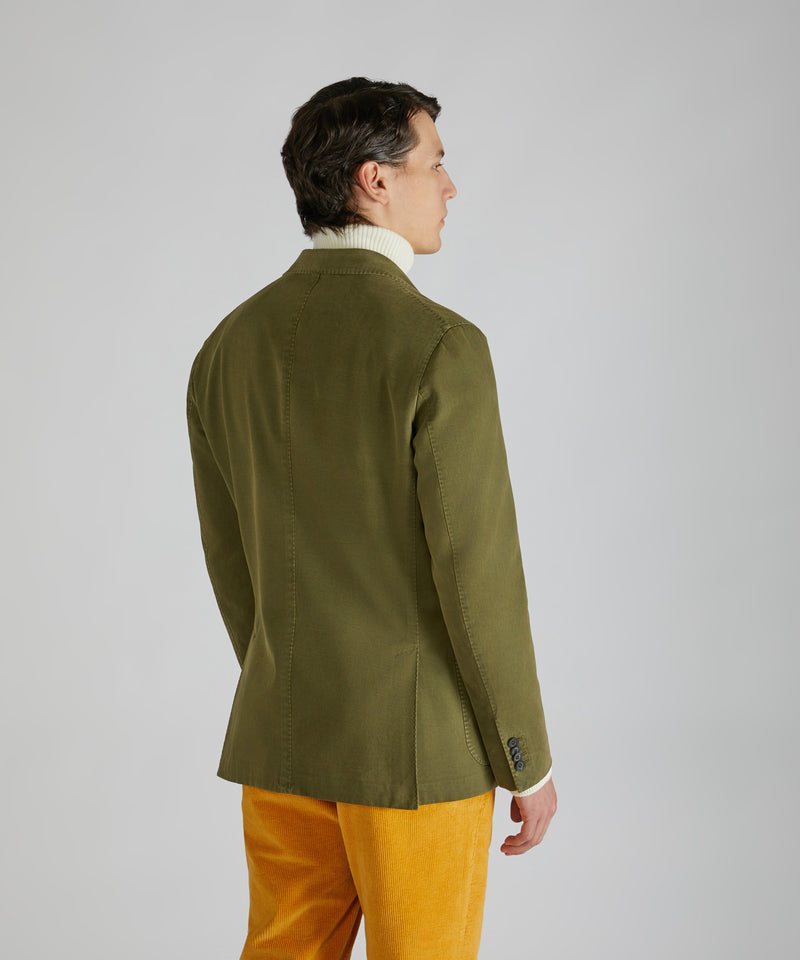 Slowear Giacca slim fit in drill di cotone e cashmere Offerte