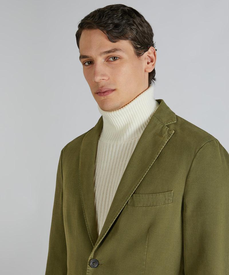 Slowear Giacca slim fit in drill di cotone e cashmere Offerte