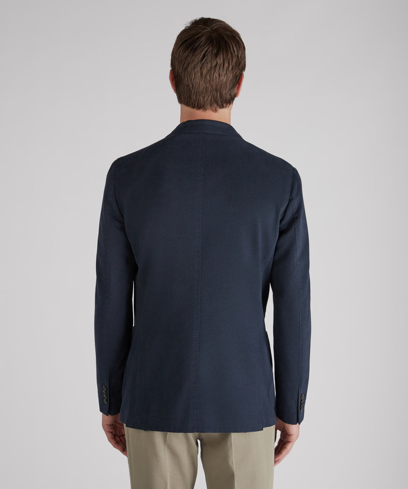 Slowear Giacca slim fit in drill di cotone e cashmere Hotsell
