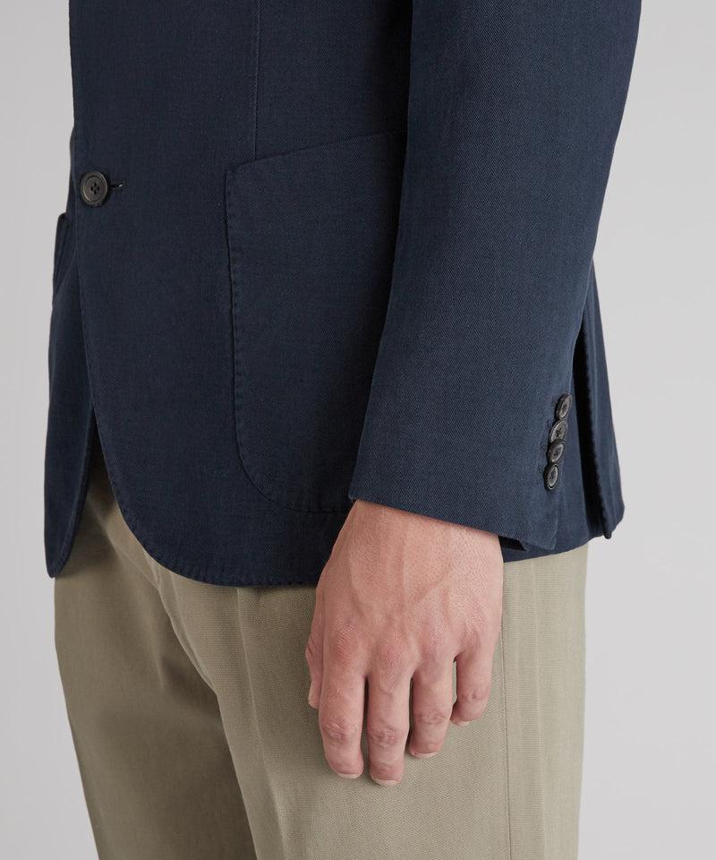 Slowear Giacca slim fit in drill di cotone e cashmere Hotsell