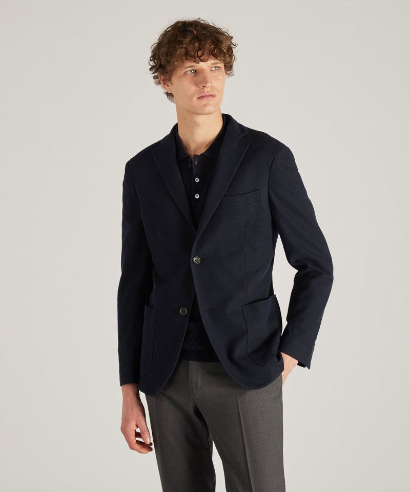 Slowear Giacca slim fit in cotone giro inglese Vendita Calda