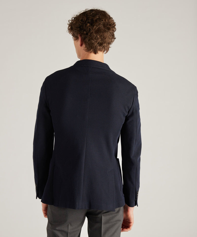 Slowear Giacca slim fit in cotone giro inglese Vendita Calda