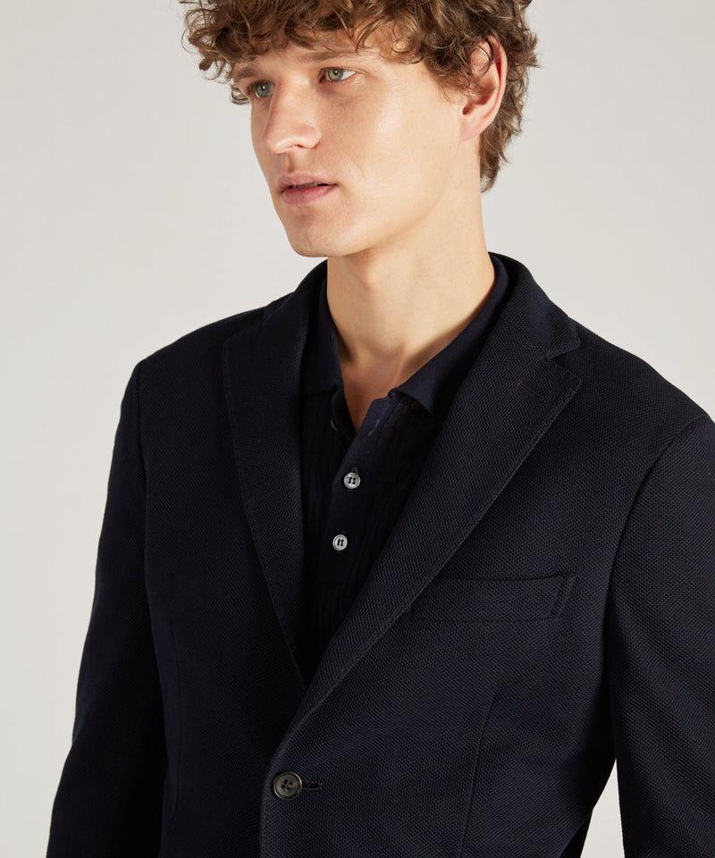 Slowear Giacca slim fit in cotone giro inglese Vendita Calda