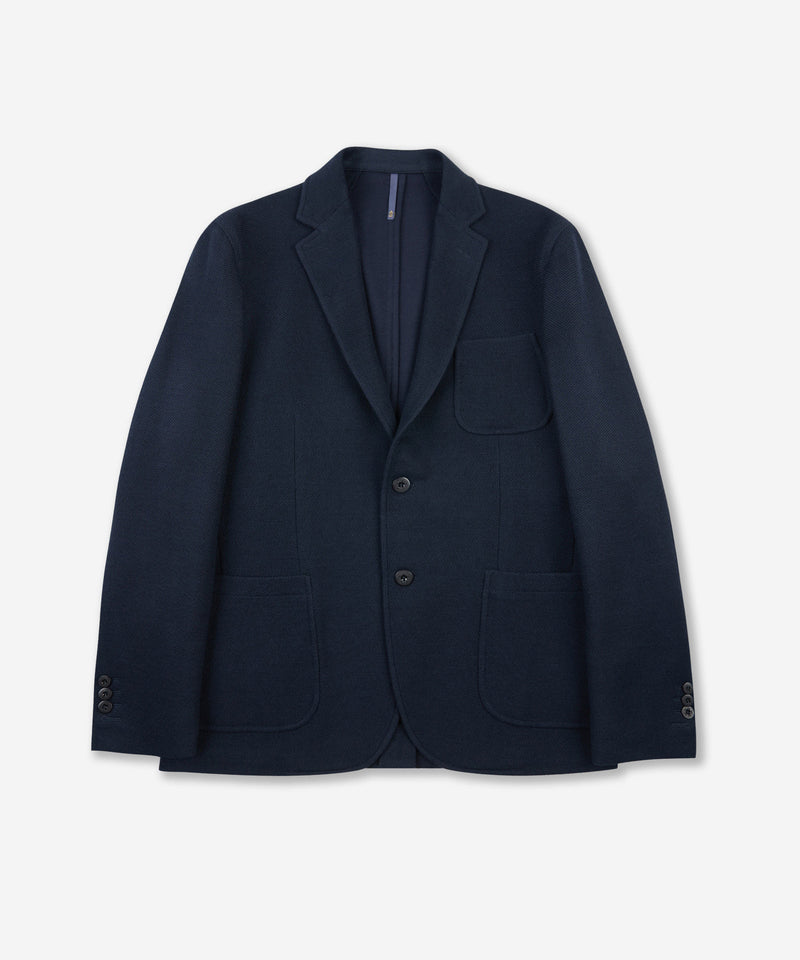 Slowear Giacca slim fit in jersey hopsack