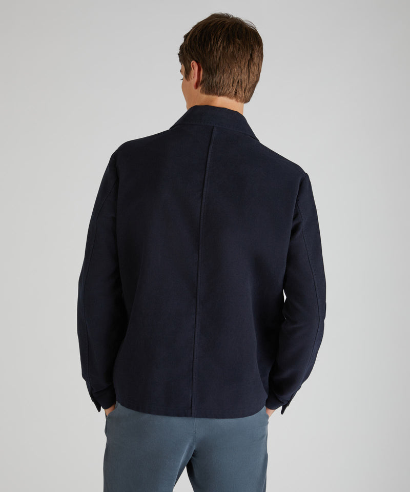 Slowear Blusa regular fit in Moleskin Italia