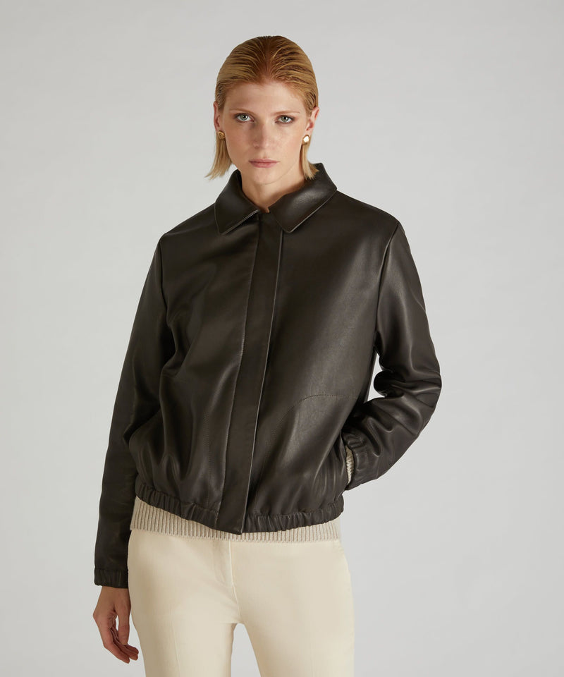 Slowear Bomber regular fit in nappa Qualità