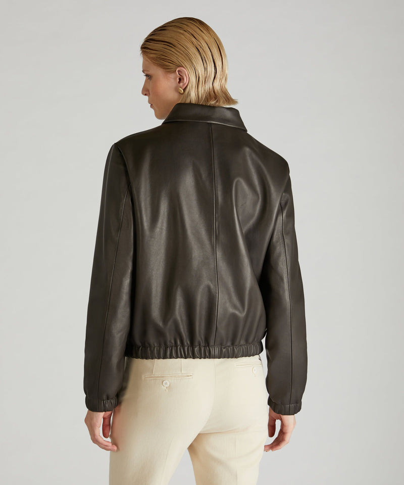 Slowear Bomber regular fit in nappa Qualità