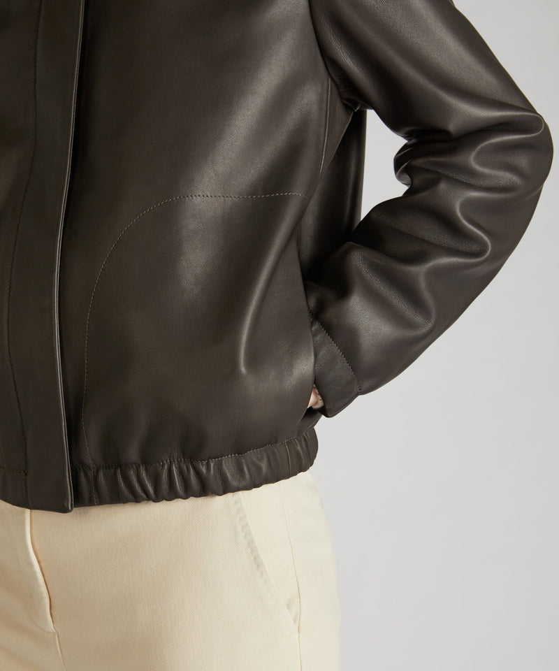 Slowear Bomber regular fit in nappa Qualità
