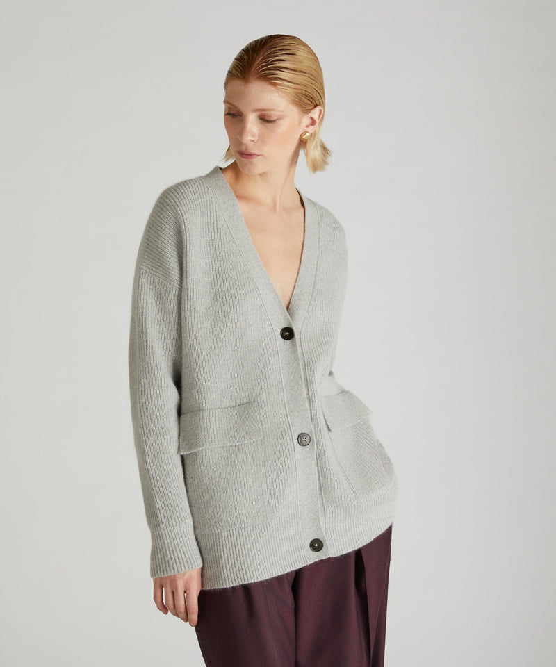 Slowear Cardigan over in lana e Angora Sottocosto