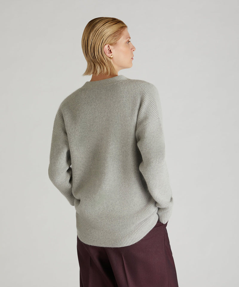 Slowear Cardigan over in lana e Angora Sottocosto