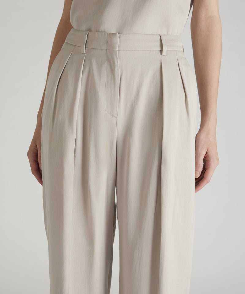 Slowear Pantalone wide fit in lyocell Vendita Calda