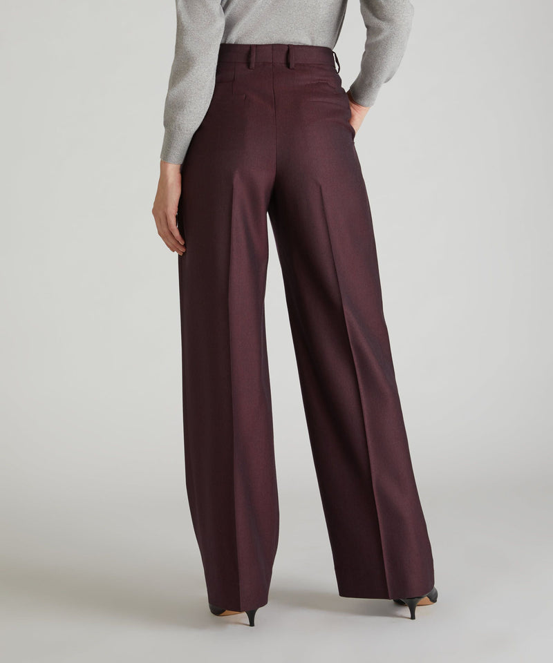 Slowear Pantalone wide fit in flanella Vendita Economica