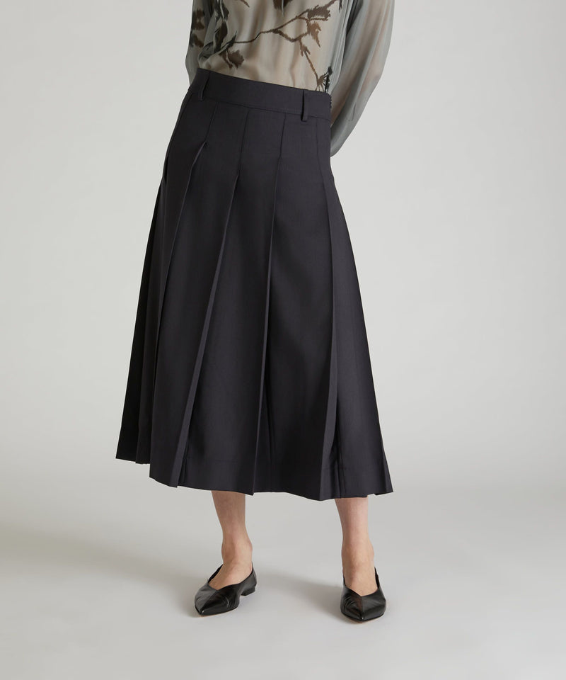 Slowear Gonna in twill di lana Saldi Di Fabbrica