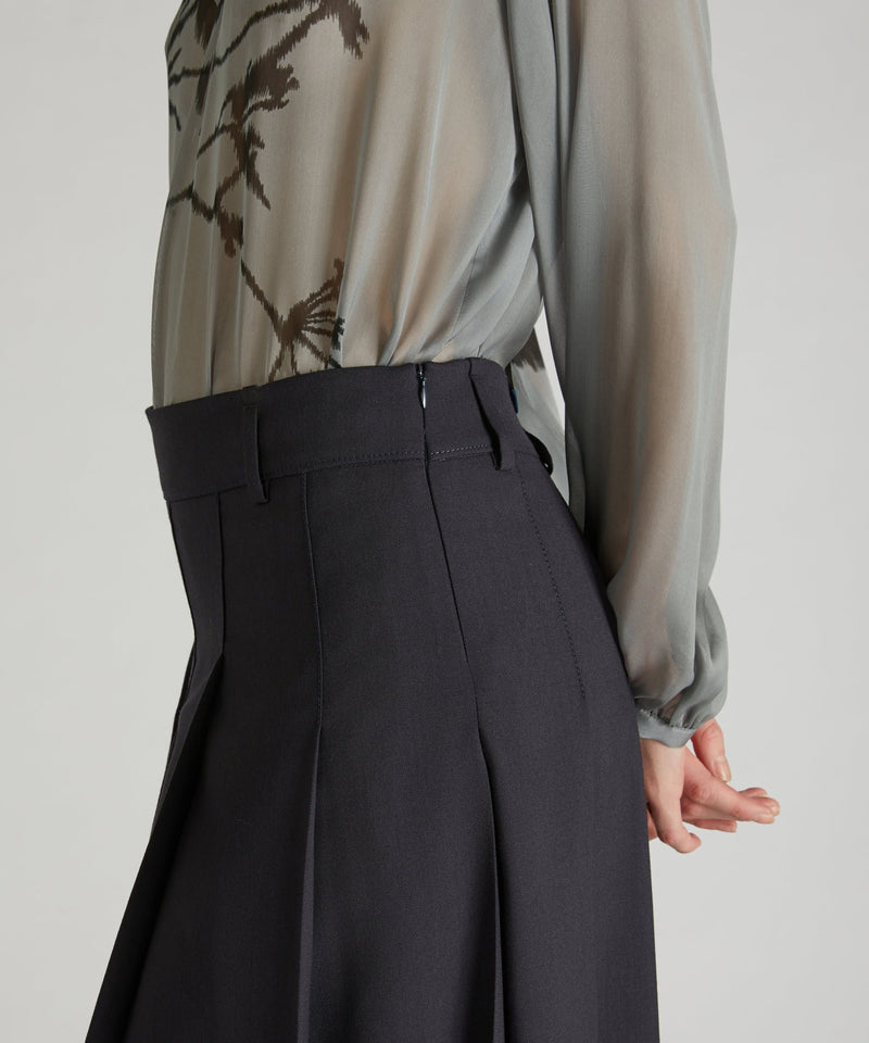 Slowear Gonna in twill di lana Saldi Di Fabbrica