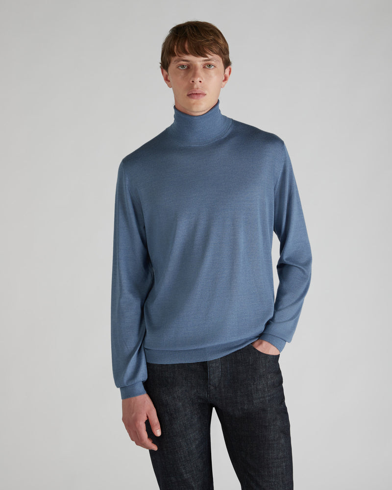 Slowear Dolcevita slim fit in cashmere e seta Vendite Flash