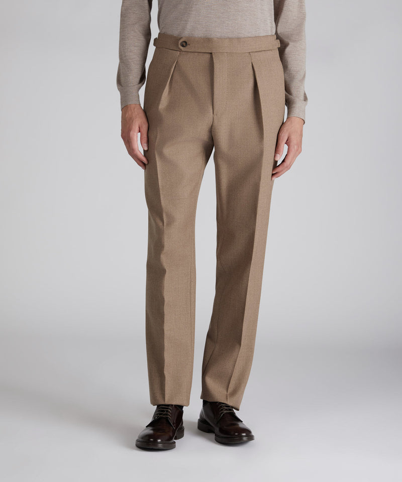 Slowear Pantalone straight fit in lana mélange Vendita