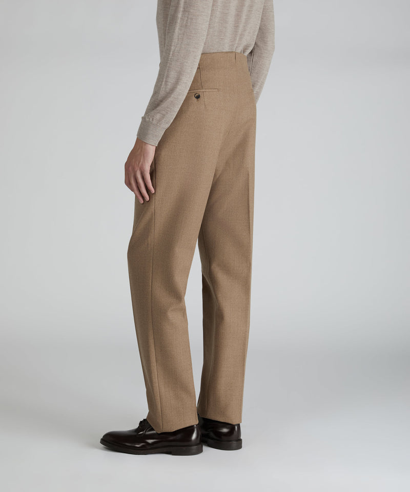 Slowear Pantalone straight fit in lana mélange Vendita