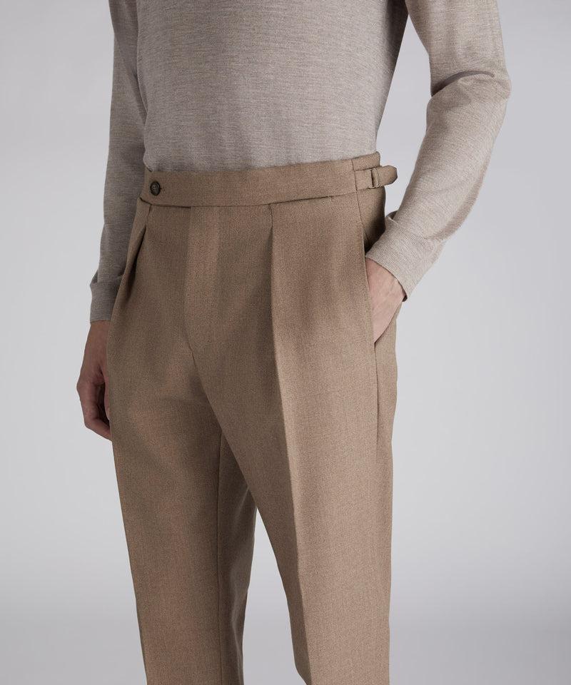 Slowear Pantalone straight fit in lana mélange Vendita