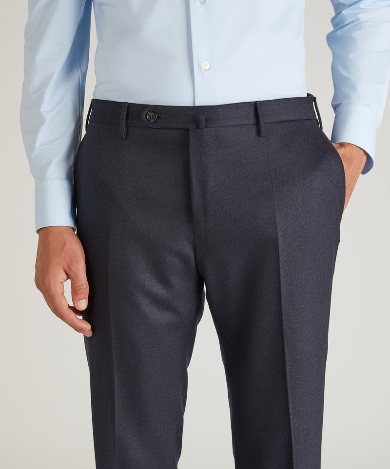Slowear Pantalone slim fit in flanella di lana e cashmere Consegna Veloce