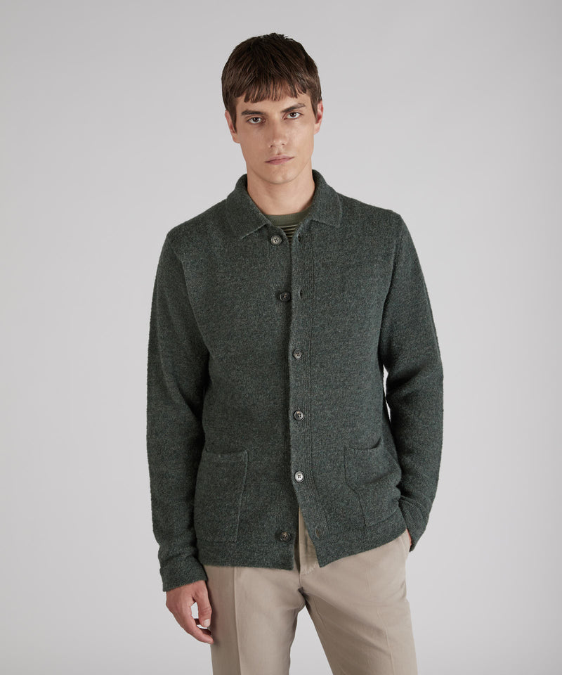 Slowear Overshirt in bouclé di lana e lana Geelong Fino Al -60%