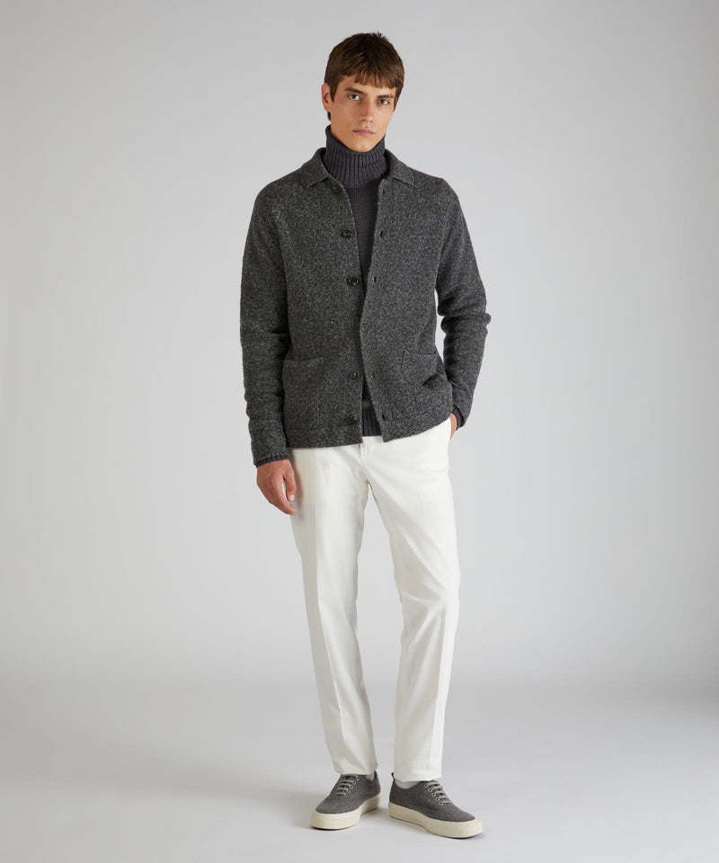 Slowear Overshirt in bouclé di lana e lana Geelong Shopping Online