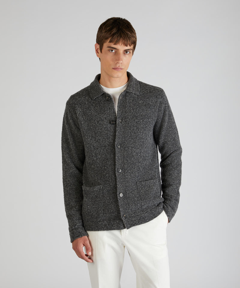 Slowear Overshirt in bouclé di lana e lana Geelong Shopping Online