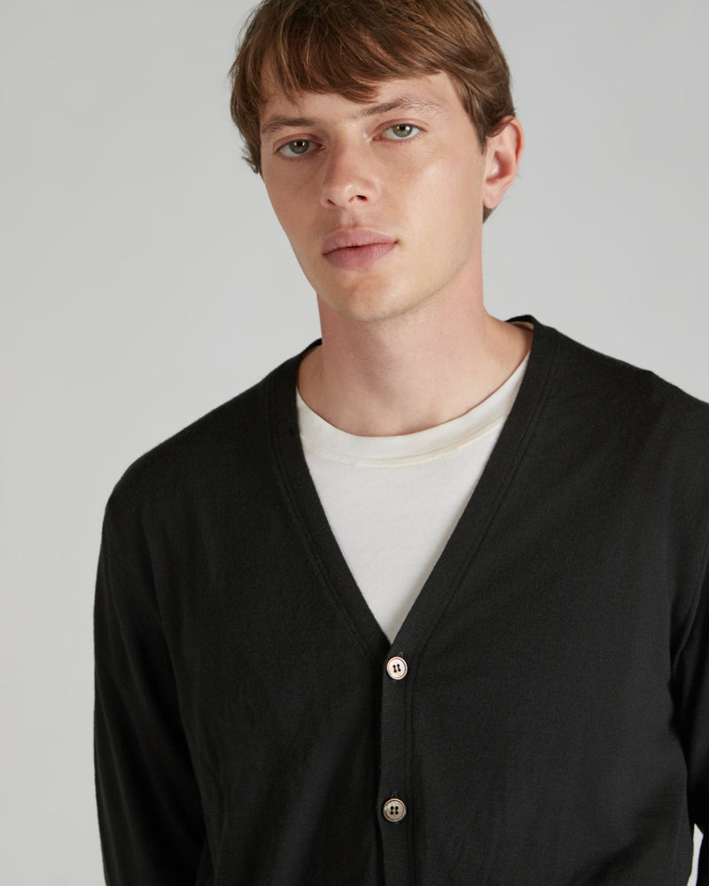 Slowear Cardigan slim fit in Flexwool certificato Online