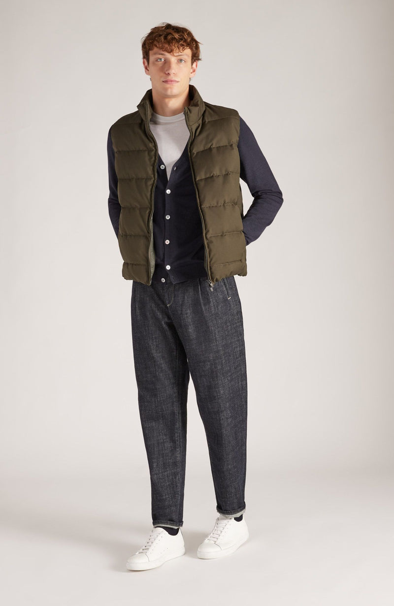 Slowear Cardigan slim fit in Flexwool certificato Outlet