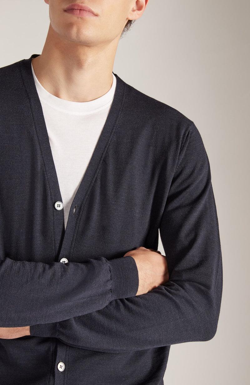 Slowear Cardigan slim fit in Flexwool certificato Outlet