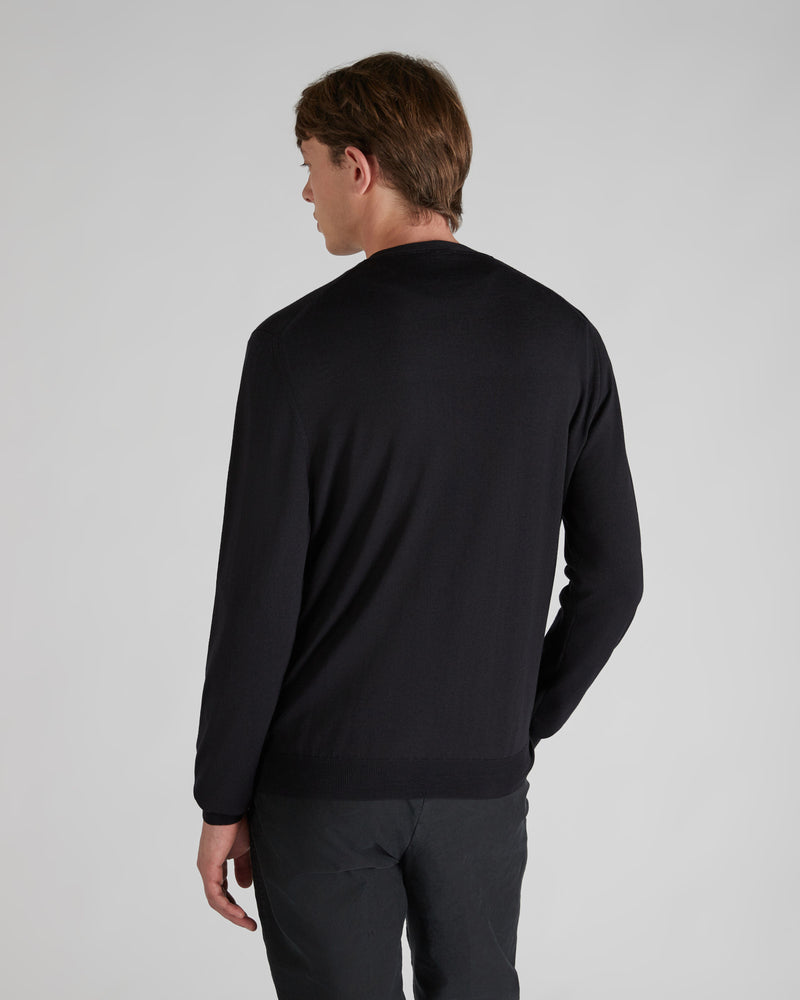 Slowear Cardigan slim fit in Flexwool certificato In Vendita