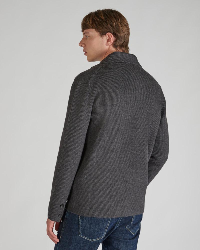 Slowear Giacca slim fit in lana merinos certificata a costa Saldi