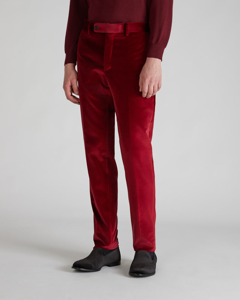 Slowear Pantalone tapered fit in velluto Offerte