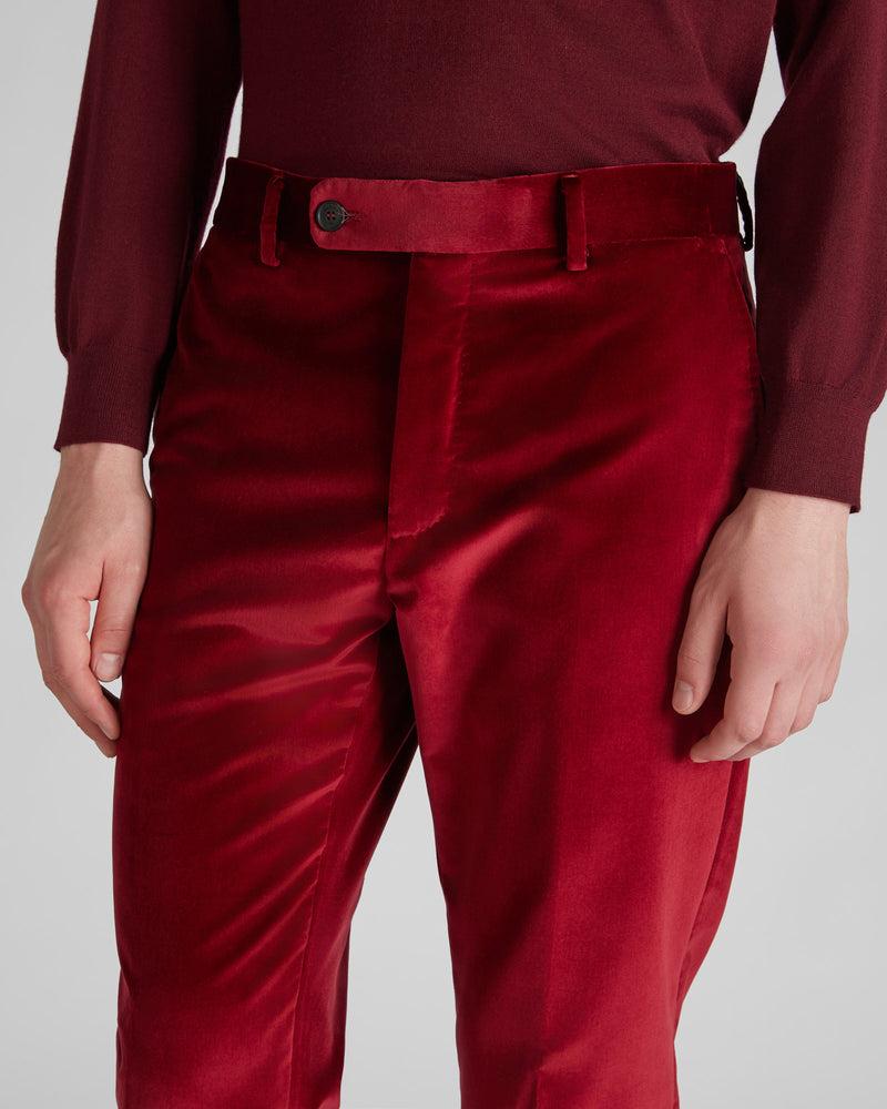 Slowear Pantalone tapered fit in velluto Offerte