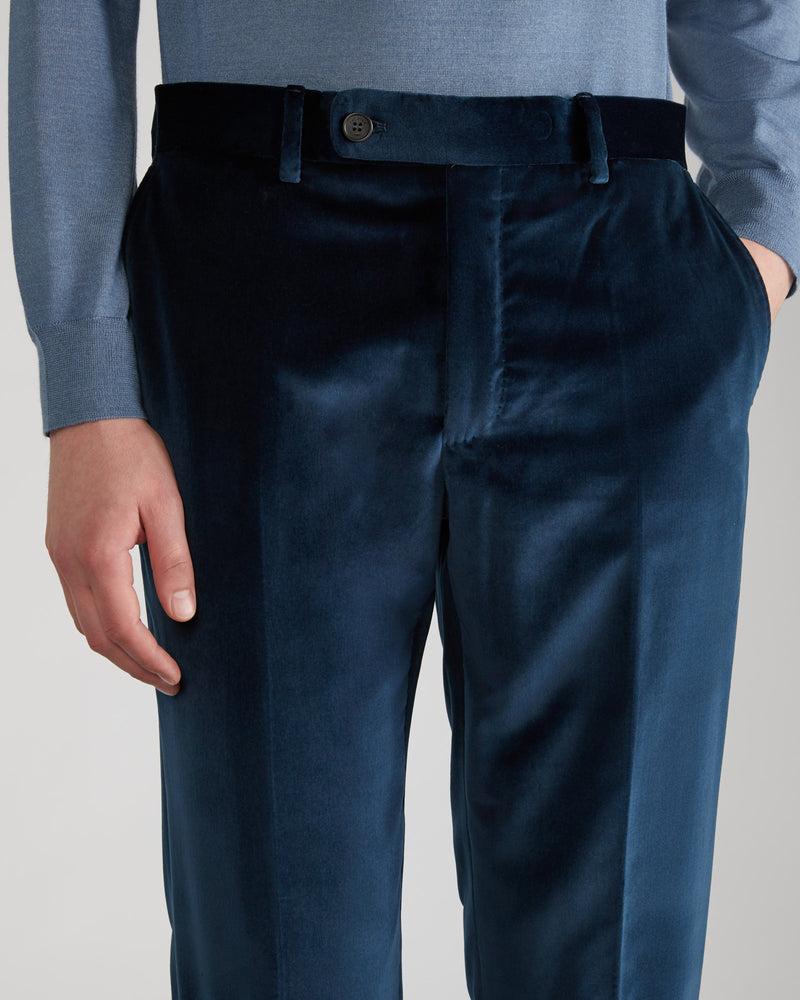 Slowear Pantalone tapered fit in velluto Vendita Calda