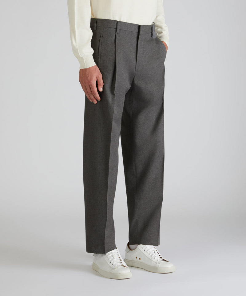 Slowear Pantalone seamless fit in twill di cotone e lana Vendita Economica