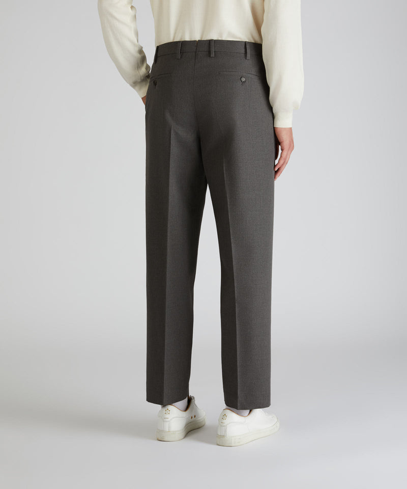 Slowear Pantalone seamless fit in twill di cotone e lana Vendita Economica