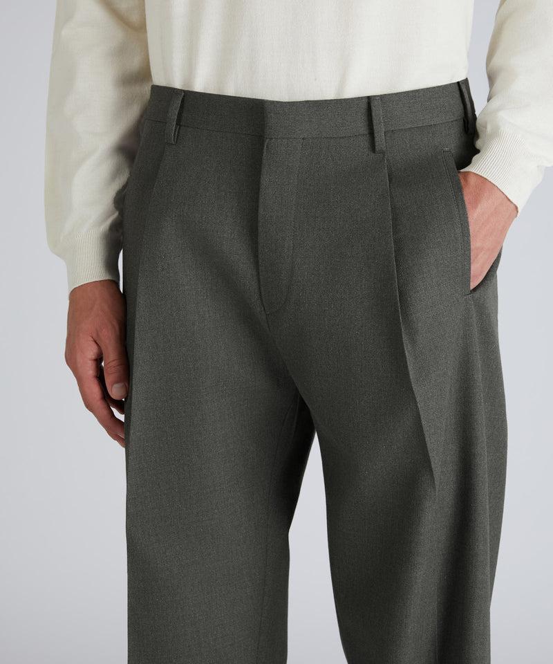 Slowear Pantalone seamless fit in twill di cotone e lana Vendita Economica