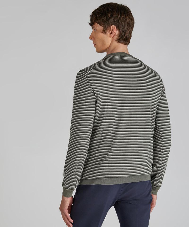 Slowear Girocollo slim fit in Flexwool Vendite Flash