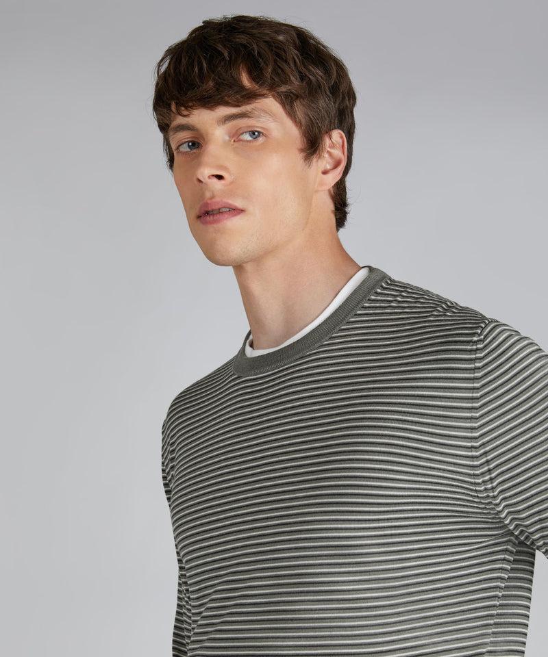Slowear Girocollo slim fit in Flexwool Vendite Flash