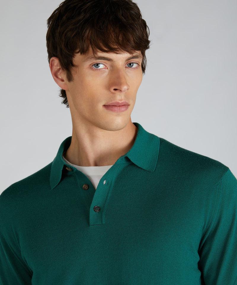 Slowear Polo slim fit in Flexwool Negozio