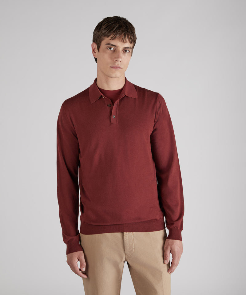 Slowear Polo slim fit in Flexwool In Saldo