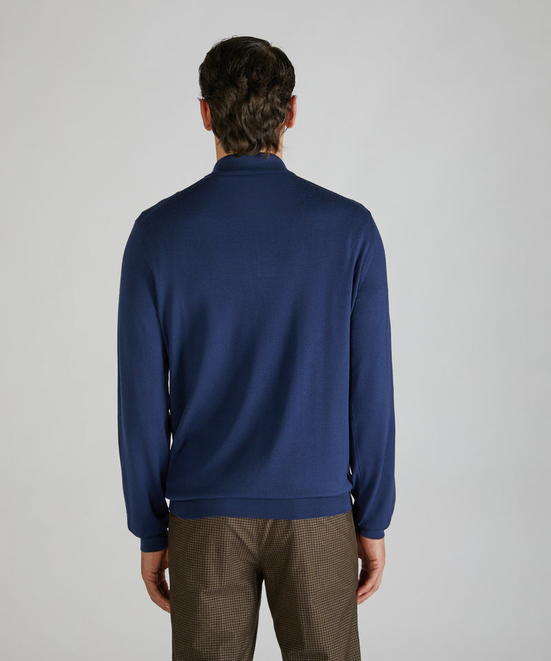 Slowear Polo slim fit in Flexwool Nuova