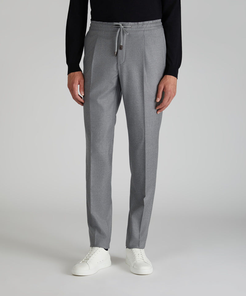 Slowear Pantalone tapered fit in flanella Moda