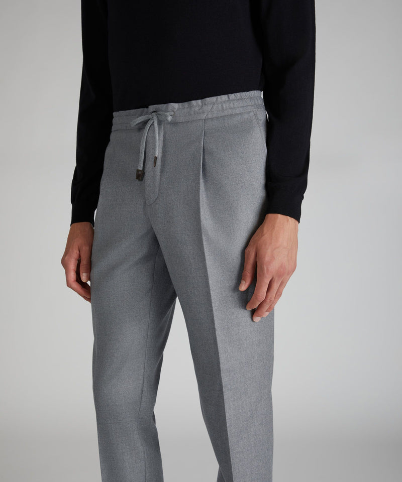 Slowear Pantalone tapered fit in flanella Moda