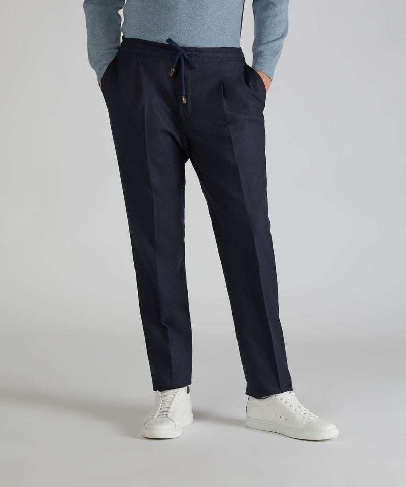 Slowear Pantalone tapered fit in flanella 2025